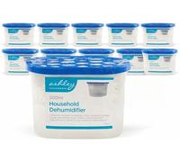 HomeZone 10 x 500ml Unscented Disposable Dehumidifiers - Moisture Trap Damp Absorbers for Home, Bedroom, Bathroom, Garage & Caravan - Condensation Remover Multipack