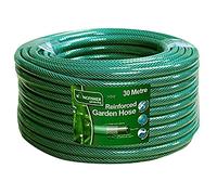 HomeZone 30M Hose Reel Pipe Large 3 Layer Frost Resistant Reinforced Wall Garden Hose Pipe Water Hose Pipe Tough Path Gardening