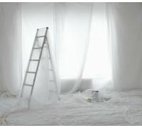 HomeZone 4m x 5m Heavy Duty Polythene Dust Sheet - Waterproof Decorating Furniture Cover for Paint, DIY & Renovation Protection