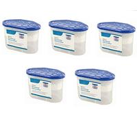Pack of 5 x 500ml Interior Dehumidifiers - for Stop Damp, Mildew, Mould Condensation Moisture Absorber Remover in Home Kitchen Wardrobe Bedroom Caravan Office Garage Bathroom, Basement