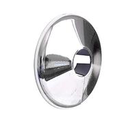HomeZone Chrome Radiator Pipe Collars 15mm Pipe Hole Collars Cover Steel Wall Tap Plate Concealing Covers Home Decor DIY (12 Pack)