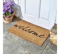 HomeZone Coir Door Mat 40 x 60 cm Welcome Mat -