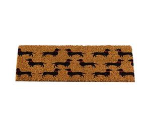 HomeZone Dog Door Mat - Dirt Trapping Outdoor Mats - Non-slip Doormat Outside - Low Profile Front Door Mat Outside - PVC Mat -Door Mats Outdoor Heavy Duty (53x23cm, Dog pattern)