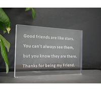 Friend Gifts for Women, Acrylic Sign Piece Friendship Gifts for Women Gifts for Friends. Christmas Bestie Presents Birthday Christmas Gifts for Women Friends 15cm x 10cm