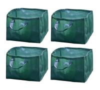 Homezone Garden Mile Heavy-duty Garden Waste Bags - 84L x 4 Pack Reusable Garden Sacks with Handles - Industrial Fabric for Leaves and Garden Debris - Waterproof Garden Rubbish Bags