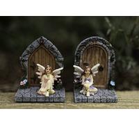 Homezone® Magical Forest Fairies Enchanted Set of Both Fairy Doors Miniature Home Garden Ornament (Fairy Door (Set of Both))
