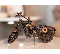 HomeZone Motorbike Gifts for Dad Vintage Handcrafted Iron Motorbike Model Gifts for Dad Husband Men, Collectible Sculpture for Motorcycle Lovers, Birthday Gift for Dad
