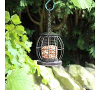 HomeZone Mini Cage Bird Feeders Hanging Squirrel Proof For Nuts And Peanuts Heavy Duty Feeder For Birds Wild Animal Feeding Garden Accessories For Birdwatching