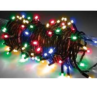 HomeZone Multi Coloured Battery Operated Christmas Lights 200 LED | Fairy String Lights with Timer - Durable Indoor Outdoor Xmas Tree Lighting for Windows, Gardens & Seasonal Décor