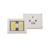 HomeZone Various Sizes LED COB Light Switch Cabinet Indoor Lighting Touch Operated Cupboards White Switch (2 x 4W COB LIGHT SWITCH)