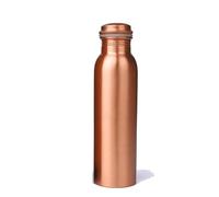 HOMEZY Copper Water Bottle (34oz/1000ml) 100% Pure Handmade Hammered Ayurvedic Pure Copper Vessel for Drinking Heavy Duty & Leak-proof