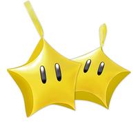HOMEZZO Star Party Favor Boxes - 16 Pcs Star-Shaped Candy Boxes with Ribbons, Video Game Themed Treat Bags