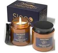 HomFilix Sleep Candles Gifts for Men, Aromatherapy Scented Candles Gift Set for Anxiety Relief & Promotes Sleep, Anniversary Birthday Bath Relaxation Candle Gifts for Men, Boyfriend