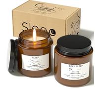 HomFilix Sleep Candles Gifts for Women & Men, Lavender Scented Candles Gift Set for Anxiety, Lavender Promotes Sleep, Chamomile Relieves Stress, Relaxation/Birthday Gifts for Women