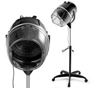 HOMFME 1300W Bonnet Hair Dryer, Height Adjustable Hood Dryer with Mobile Stand, Time and Temperature Control, Professional Floor Standing Hooded Hairdryer Equipment for Salon Home Spa