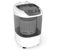HOMFME 2 in 1 Mini Washing Machine, Portable Single Washing Machine and Dryer with Timer, Spin Tub, Drain Hose, Compact Laundry Machine Small Washer for Camping RV Dorm Apartment (Grey)
