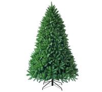 HOMFME 5FT/6FT Artificial Christmas Tree, Hinged Xmas Tree with 600/1250 Branch Tips, Foldable Metal Stand, Unlit Holiday Decorative Tree, Easy Assembly (180cm)