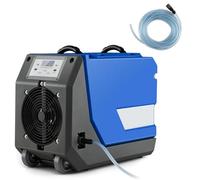HOMFME 85L/Day Commercial Dehumidifier, Industrial Building Drier with Drain Hose, Auto Defrost, 24H Timer, Digital Display, Handles, Wheels, Movable Air Dehumidifier for Basement Warehouse