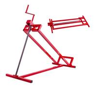 HOMFME Folding Ride on Mower Jack Lift, 400KG Height Adjustable Lawn Mower Lifting Device, Heavy Duty Steel Telescopic Maintenance Jack Lifter Ride-on Lawnmowers Garden Tractors