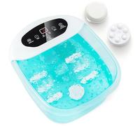 HOMFME Foot Spa Massager, All in One Electric Pedicure Footbath with Heat Bubbles and Massaging Tools, Therapeutic Massage Tub Pedicure Set for Care Your Feet and Relieve Pressure (Turquoise)