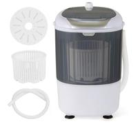 HOMFME Mini Single Tub Washing Machine, 2 in 1 Portable Washer Spin Dryer with Timing Function, Compact Wash Machines for Dorm Apartment Traveling Camping (Gray)