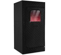 HOMFME Portable Steam Sauna Box, Sauna Tent with 1200W 3L Steamer, 15-Level Temperature, Remote Control, 99-Min Timer, Foldable Chair, Personal Home Spa for Full Body Relaxation (Black)