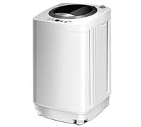 HOMFME Single Tub Washing Machine, 2 in 1 Portable Washer Spin Dryer with 6 Programs, 3 Water Levels, Fully Automatic Compact Laundry Machine for Camping Dorms Apartments College Rooms