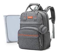 Homfu Diaper Bags Backpack Mommy Hospital Baby Bag For Boys Girl Travel Backpacks Mom Grey Dad Diaper Bag Tote Baby Registery Waterproof Fashion Maternity Diaper Bag Tote