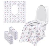 Homgaty 20 Pack Disposable Toilet Seat Covers, Potty Seat Cover Protectors, Extra Large Size, Individually Wrapped, Waterproof for Travel, Toddlers Potty Training in Public Restrooms Hotel Bathroom