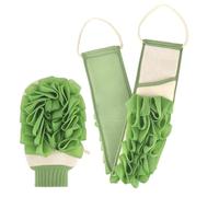 Homgaty Back Scrubber Loofah Strip & Exfoliating Mitt Dual - Use Shower Set, Dual - Sided Design for Men & Women Bathroom Accessories Green