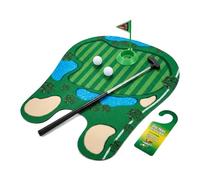 Homgaty Toilet Golf Game - Mini Golf Putting Mat Set with "Do Not Disturb" Sign, Retractable Putter, Balls & Hole, Funny Golf Gifts for Men, Novelty Gag Gifts for Him (Toilet Golf Game Mat (Fun))