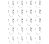 HOMGEN Window Restrictors 20 Pack Reliable Window Locks for Cats 19CM/7.5Inch Wire Long Lockable Window Restrictor with Screws &Keys Baby Security Window Locks for UPVC Window