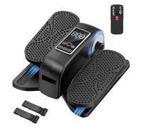 HOMGIM Under Desk Elliptical Machine - Quiet Motorized Leg Exerciser with Smart Remote, 12-Speed Manual Programs Auto/3 Auto Programs LCD Display & Bidirectional Motion for Home/Office (Blackish Gray)