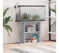 Homgoday Aquarium Stand Aquarium Base Cabinet Aquarium Table Aquarium Cabinet Aquarium Cabinet Terrarium Cabinet Concrete Grey 80 x 35 x 60 cm Wood Material