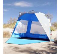Homgoday Beach Tent 3-Person Azure Blue Quick Release Waterproof for Camping, Festivals, Backpacking, Hiking