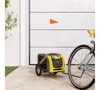 Homgoday Bike Trailer for Dogs Yellow and Grey Ox and Iron, Home Furniture Indoor Outdoor Living Room Bedroom B