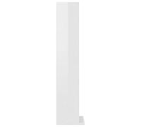 Homgoday CD Cabinet, Records Media Storage Display Shelf Organiser Unit, Bookshelf Stand Bookcase Cupboard for Living Room Furniture High Gloss White 21x20x88 cm Engineered Wood