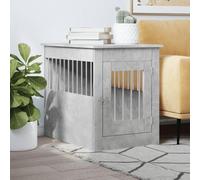 Homgoday Dog Crate Furniture Concrete Grey 55x80x68 cm Engineered Wood, Outdoor Indoor Pet Puppy Dog House, Home Shelter Kennel Pet Shelter Animals & Pet Supplies