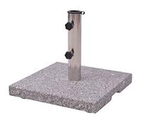 Homgoday Granite Parasol Base Umbrella Holder 20kg, Outdoor Sunshade Umbrella Sun Shade Canopy for Balcony, Garden, Patio, Terrace and Backyard