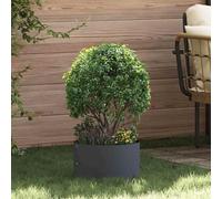 Homgoday Planter Ring Anthracite 30 x 30 x 20 cm Cold-rolled Steel Suitable for outdoor plants, flower and grass planting, and garden flowerpots ZSSWQ-UK873596UK