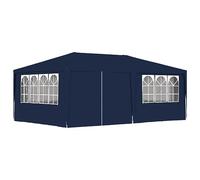 Homgoday Professional Party Tent with Side Walls 4x6 m Blue 90 g/m?, Garden Gazebo, UV-Resistant Canopy Shelter for Outdoor Garden Party Camping Event Wedding Tent