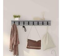 Homgoday Wall-Mounted Coat Rack Grey Sonoma 80 x 10.5 x 10.5 cm Wall Racks for bathrooms/Living Rooms/bedrooms/Kitchens/Home Offices, Wall Hangers for Home Storage and Organization ZSSWQ-UK874368UK