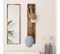 Homgoday Wall-Mounted Coat Rack Smoked Oak 20 x 1.5 x 100 cm Wall Racks for bathrooms/Living Rooms/bedrooms/Kitchens/Home Offices, Wall Hangers for Home Storage and Organization ZSSWQ-UK874463UK