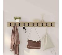 Homgoday Wall-Mounted Coat Rack Sonoma Oak 100 x 10.5 x 10.5 cm Wall Racks for bathrooms/Living Rooms/bedrooms/Kitchens/Home Offices, Wall Hangers for Home Storage and Organization ZSSWQ-UK874373UK