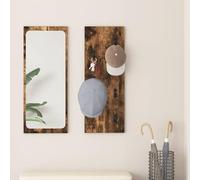 Homgoday Wall-Mounted Coat Rack Wall-Mounted Smoked Oak 30 x 1.5 x 80 cm Wall Racks for bathrooms/Living Rooms/bedrooms/Home Offices, Wall Hangers for Home Storage and Organization ZSSWQ-UK874471UK