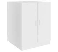 Homgoday Washing Machine Cabinet, Easy Assemble Modern Bathroom Storage Unit, White Laundry Shelf, 71x71.5x91.5 cm for Laundry Room, Washroom, Home Furniture