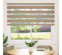 Homgoday Zebra Blind Sand Brown 165x150 cm Fabric Width 160.9 cm Polyester