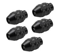 Homhelar 4486 Multi Quick Change Keyless Chuck Compatible with Dremel 4486 Model 395 3000 4000 4300 8220 3000 7300, Black Metal Tool Attachment (5 Pack)