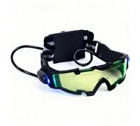 HOMHPLFE Night Vision Goggles Adjustable Elastic Band Military Night Vision Goggles with Flip-out LED Light Adjustable Safety Goggles Led Eye Protection Glass with Anti-laser Lens