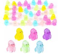 HOMICO 36 Pieces Mini Gorilla Animals Decor Luminous Mini Resin Animals for Dollhouse Micro Fairy Garden Landscape Aquarium Party Decorations